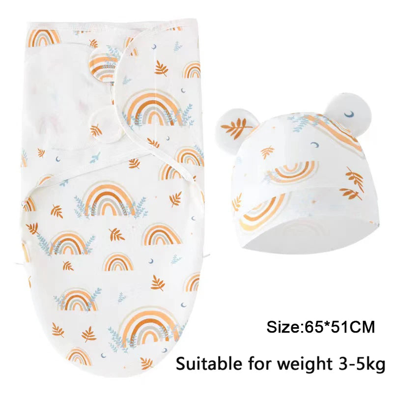 SnuggleBunny™ Baby Swaddle & Hat Set