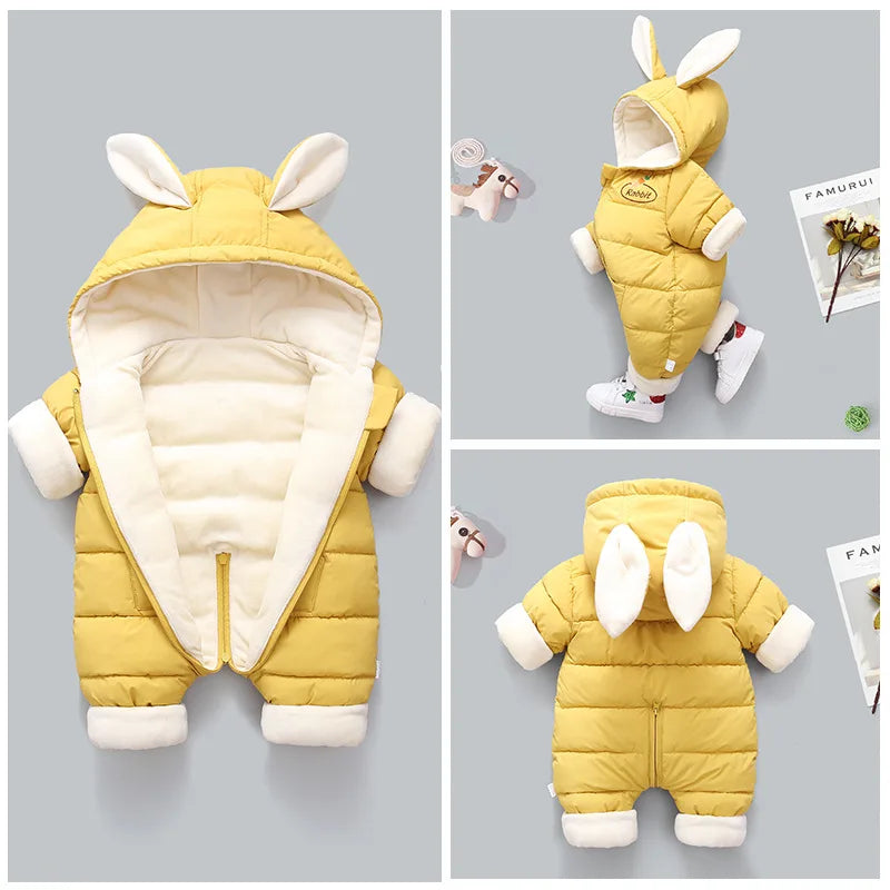 CozyBunny™ Winter Baby Jumpsuit